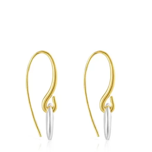 Discount Short two-tone Luah luna Earrings Silver Earrings | Large Earrings