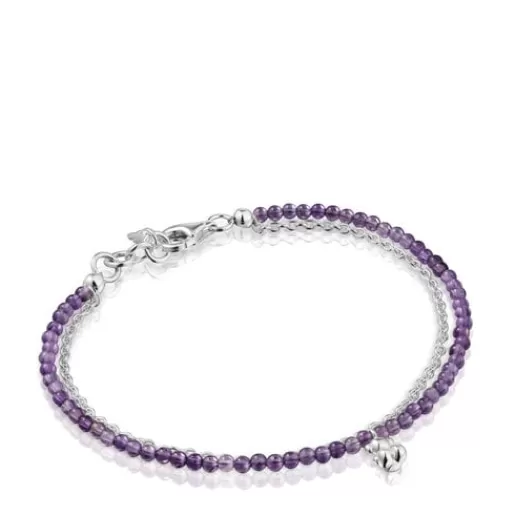 Online and amethyst Bracelet Bold Bear Silver Bracelets | Chain Bracelets