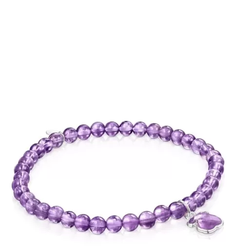 New and Amethyst Icon Color Bracelet Silver Bracelets | Ball Bracelets