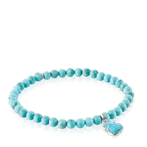 Flash Sale Silver and dyed magnesite Icon Color bracelet Silver Bracelets | Ball Bracelets