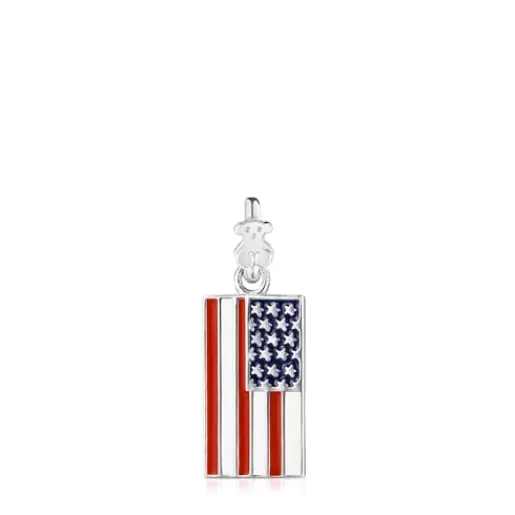 Flash Sale Silver and Enamel US Pendant Silver Pendants | Small Pendants