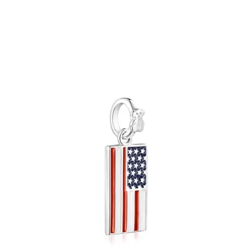 Flash Sale Silver and Enamel US Pendant Silver Pendants | Small Pendants