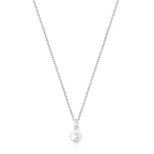 New Silver and Pearl Icon Pearl Necklace Silver Pendants | Short Necklaces