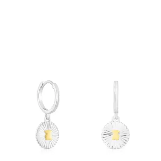 Store Silver and silver vermeil Hoop earrings Iris Motif Silver Earrings