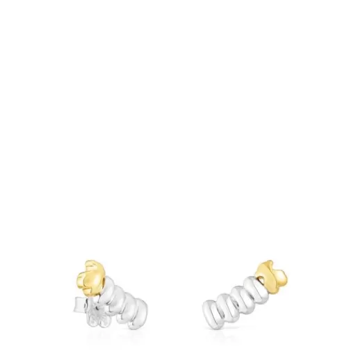 Outlet Silver and silver vermeil Virtual Garden Climber earrings Silver Earrings