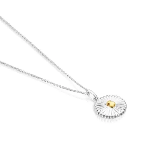 Clearance Silver and silver vermeil Virtual Garden Necklace with bear Silver Pendants | Short Necklaces