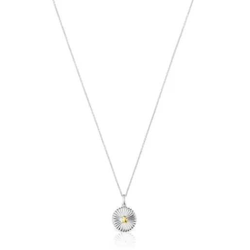 Clearance Silver and silver vermeil Virtual Garden Necklace with bear Silver Pendants | Short Necklaces