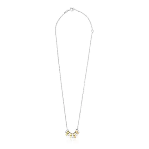 Fashion Silver and silver vermeil Virtual Garden Necklace with charms Silver Necklaces | Short Necklaces