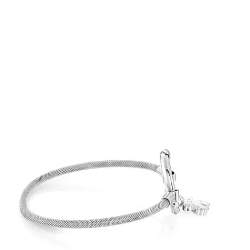 Fashion Silver and Steel Hold Bracelet Silver Bracelets | Bangle Bracelets