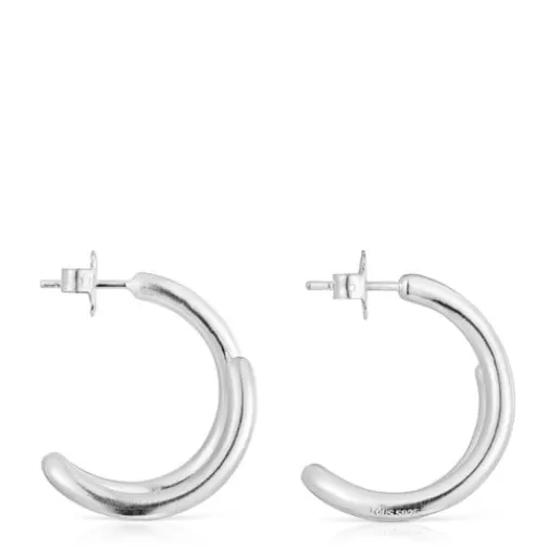 Outlet Silver Bent Hoop earrings Silver Earrings | Hoop Earrings