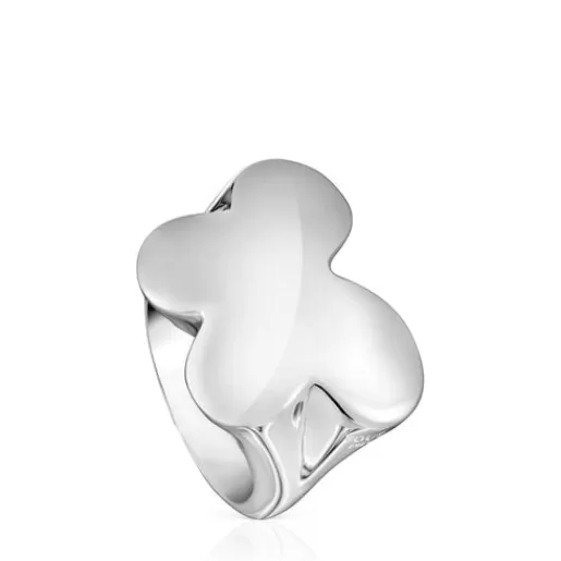 Hot Bold Motif butterfly Signet ring Silver Rings | Large Rings