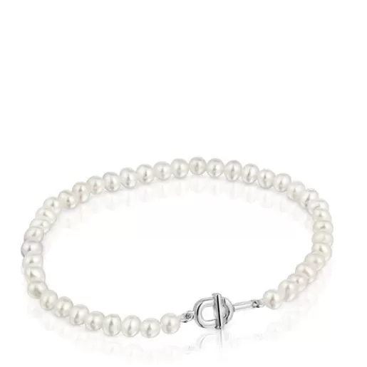 New Bracelet with cultured pearls MANIFESTO Silver Bracelets | Pearl Bracelets