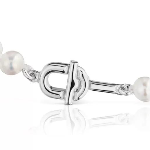 New Bracelet with cultured pearls MANIFESTO Silver Bracelets | Pearl Bracelets