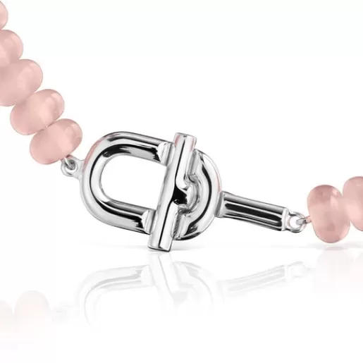 New Bracelet with treated pink chalcedony MANIFESTO Silver Bracelets | Ball Bracelets