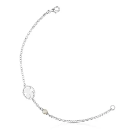 Discount Silver Camee Bracelet with Pearl Silver Bracelets | Pearl Bracelets