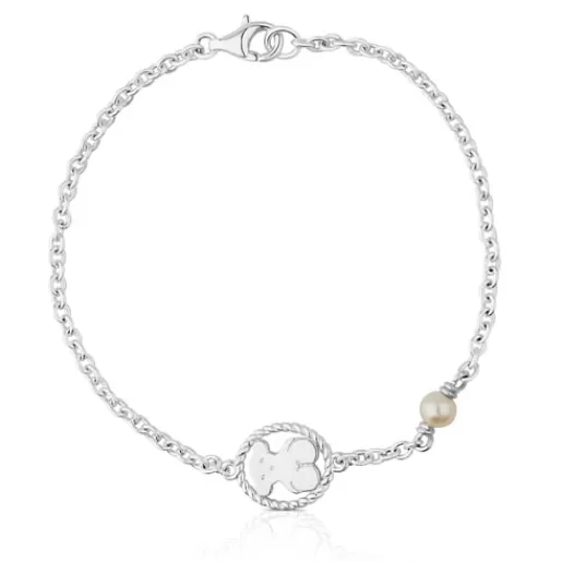 Discount Silver Camee Bracelet with Pearl Silver Bracelets | Pearl Bracelets