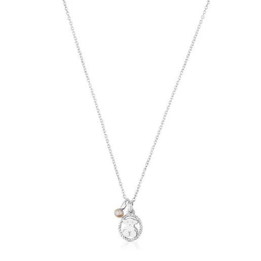 Cheap Silver Camee Necklace with Pearl Silver Necklaces | Short Necklaces