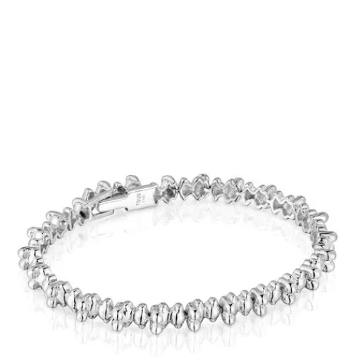 Cheap chain Bracelet with bear motifs Bold Bear Silver Bracelets | Chain Bracelets