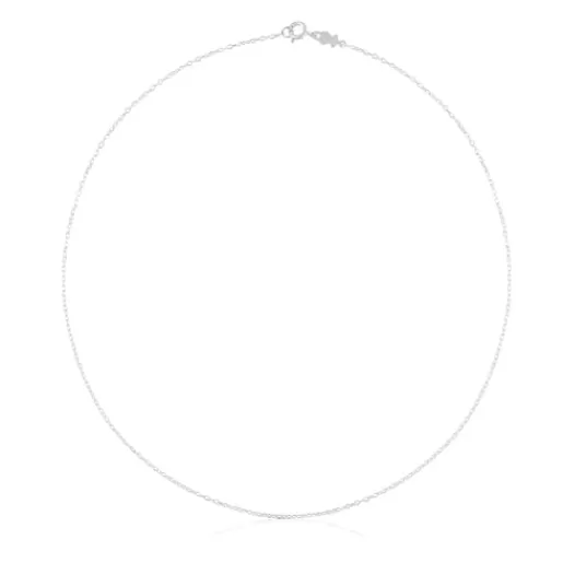 Discount Silver Choker with oval rings measuring 45 cm Chain Kids Silver Necklaces | Chokers