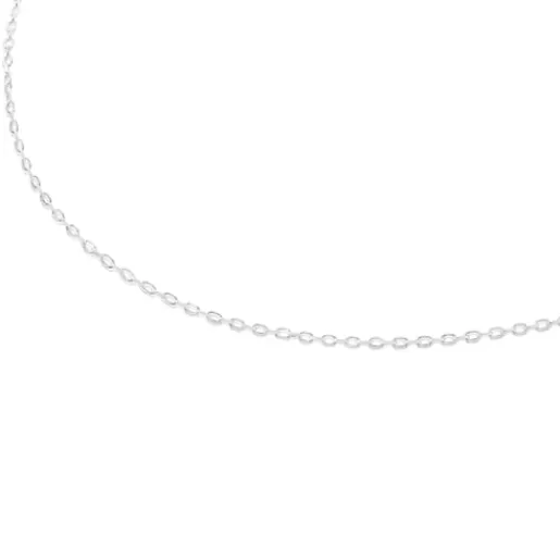 Discount Silver Choker with oval rings measuring 45 cm Chain Kids Silver Necklaces | Chokers