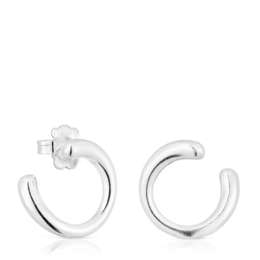 Shop Silver Circle earrings New Hav Silver Earrings