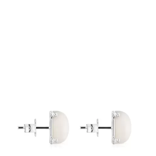 Best Color Pills Earrings with mother-of-pearl Silver Earrings