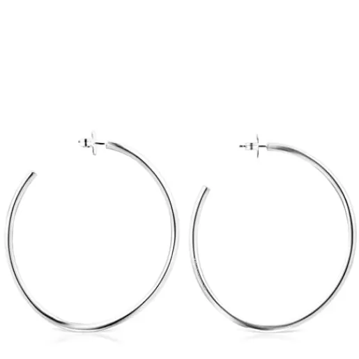 Hot Silver Hav wave-shaped Hoop earrings Silver Earrings | Hoop Earrings