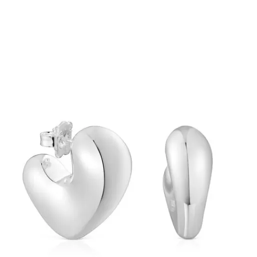 New Silver heart Earrings Tabit Silver Earrings