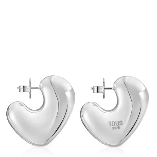 New Silver heart Earrings Tabit Silver Earrings