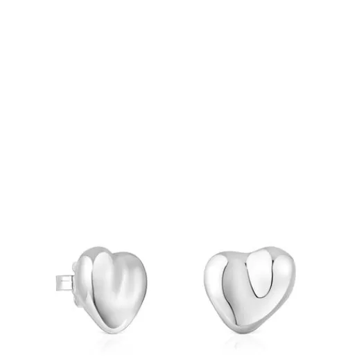 Cheap Silver heart motif Earrings Tabit Silver Earrings