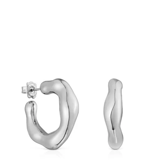 Cheap hoop Earrings Tabit Silver Earrings