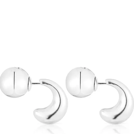 Shop Silver Hoop earrings Balloon Silver Earrings