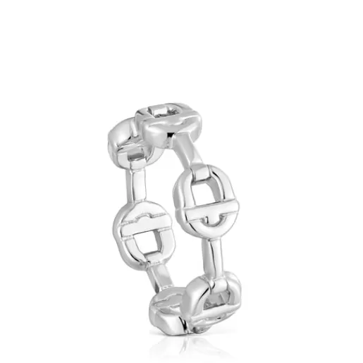 Cheap Silver logo Ring MANIFESTO Silver Rings