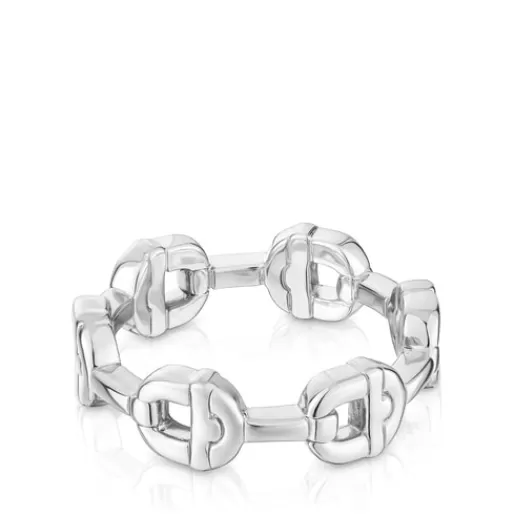 Cheap Silver logo Ring MANIFESTO Silver Rings