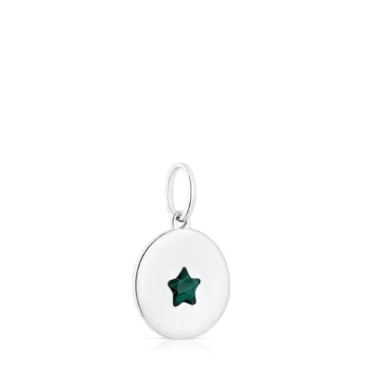 Hot Medallion pendant with malachite star Aelita Silver Pendants | Medium Pendants