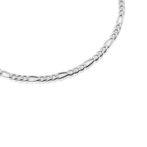 New Silver mixed curb-chain Choker Chain Silver Necklaces | Chokers