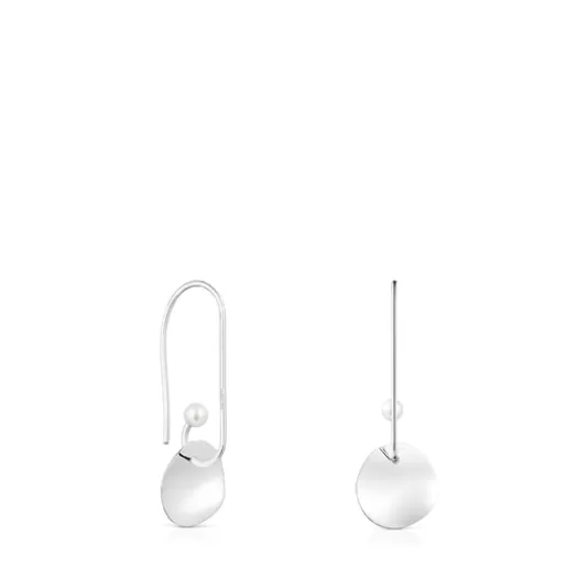 Hot Nenufar Earrings with Pearl Silver Earrings | Large Earrings