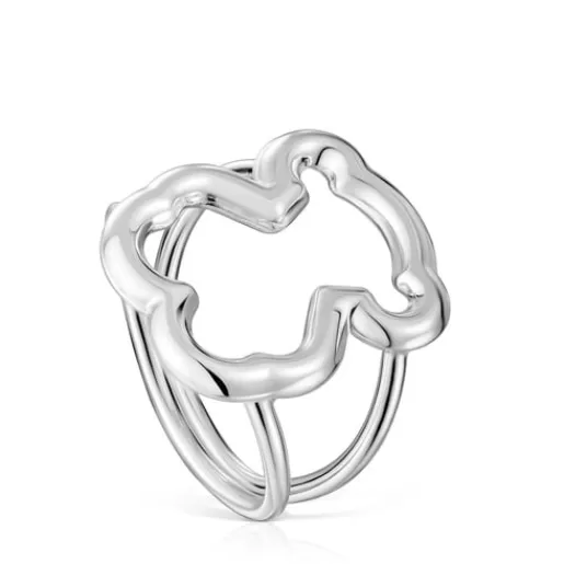 Best Sale Silver New Carrusel Ring Bear motifs 2cm. Silver Rings | Medium Rings