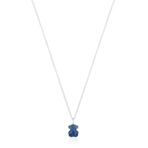 Store New Color Necklace with Quartz with Dumortierite Silver Pendants | Short Necklaces