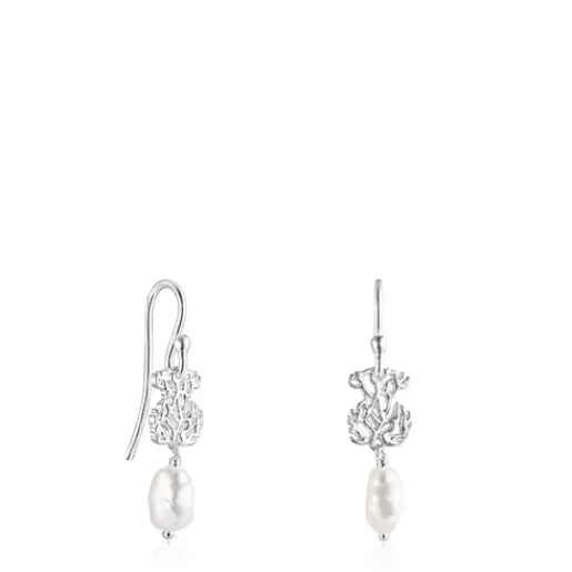 Clearance Silver Oceaan Earrings with pearls Silver Earrings | Pearl Earrings