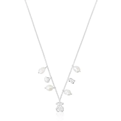 Flash Sale Silver Oceaan Necklace with pearls Silver Necklaces | Short Necklaces