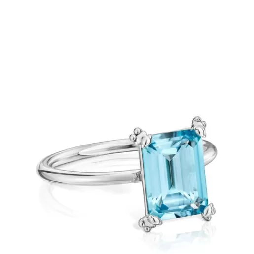 Flash Sale Ring with topaz Color Pills Silver Rings