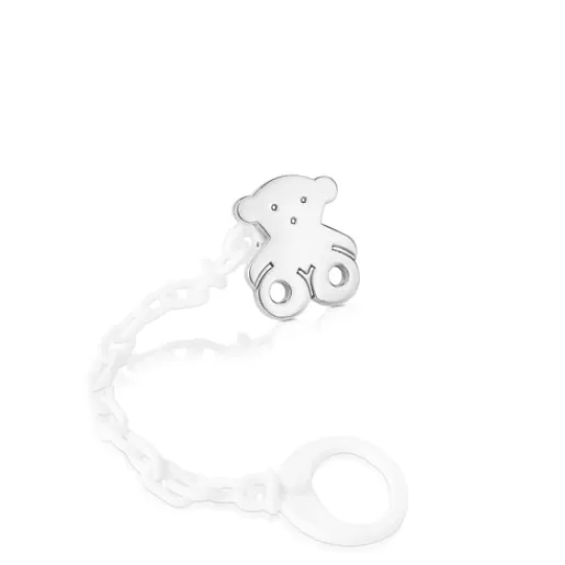 Cheap Silver Sweet Dolls small bear Pacifier clip Kids Jewelry | Accessories