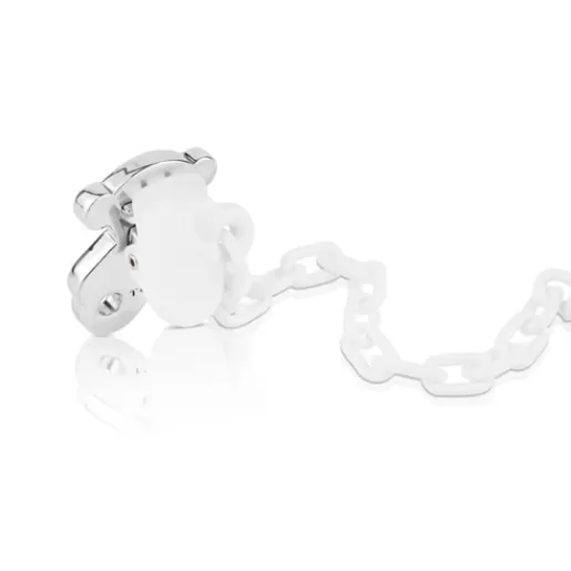 Cheap Silver Sweet Dolls small bear Pacifier clip Kids Jewelry | Accessories