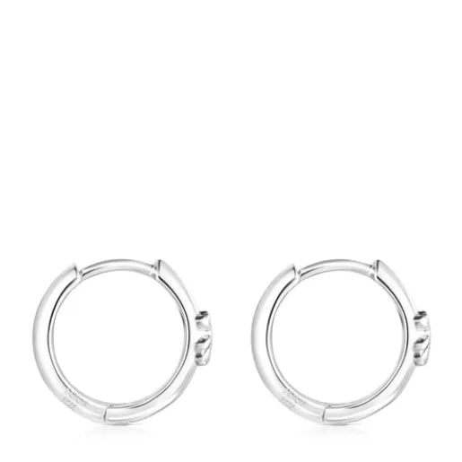 Cheap Basics Hoop earrings with bear Silver Earrings | Hoop Earrings