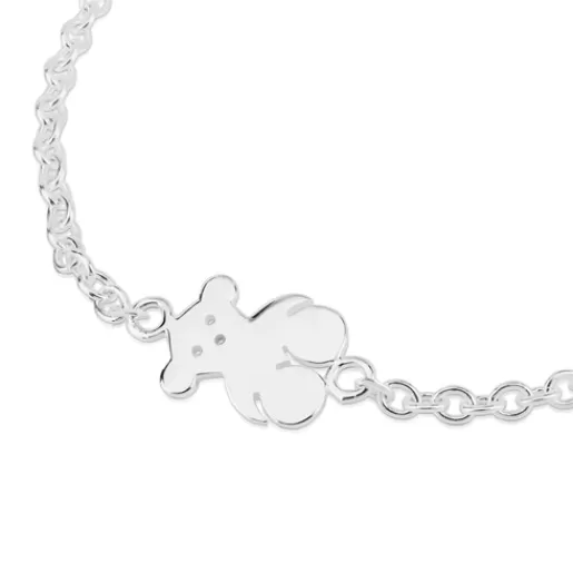 Shop Bear Bracelet 16cm. Kids Silver Bracelets | Chain Bracelets