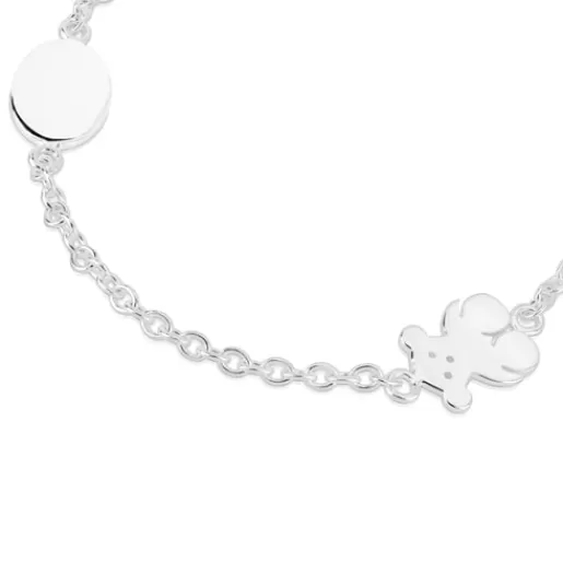 Cheap Bear Bracelet Oval and Bear motifs Kids Silver Bracelets | Chain Bracelets