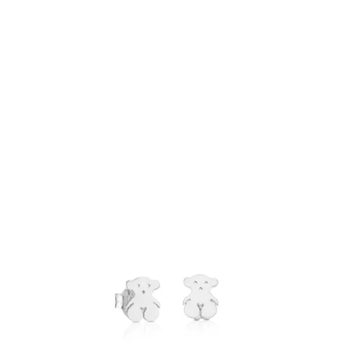 Shop Silver Bear Earrings Bear motif Kids Silver Earrings | Small Earrings