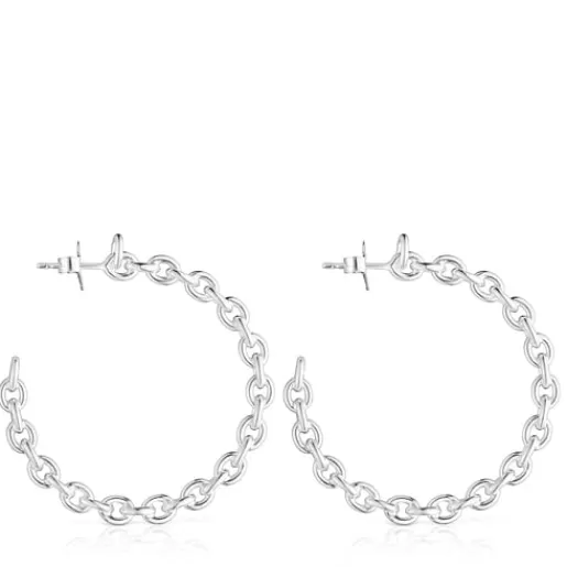 Fashion Silver Calin Hoop earrings Silver Earrings | Hoop Earrings