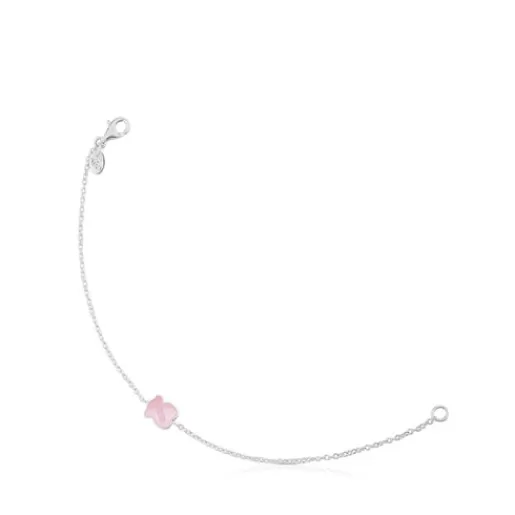 Fashion Silver Color Bracelet with Quartz Bear motif Silver Bracelets | Chain Bracelets